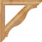 Ekena Millwork Funston Slat Rough Sawn Bracket w/ Offset Brace, Western Red Cedar, 6"W x 36"D x 36"H BKT0604X36X36FST06RWR - alternate 4